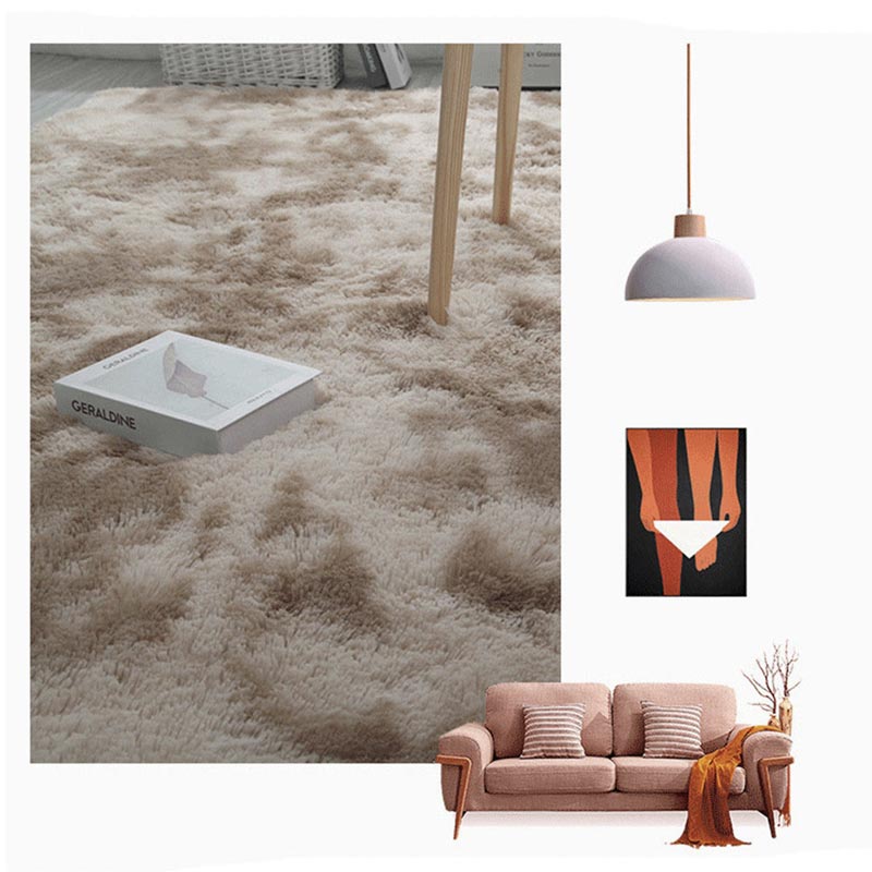 Tapete Decorativo Afelpado Motley 110cm x 60cm de Fibra Larga Ultra Suave y Caliente Ideal para Sala recamara