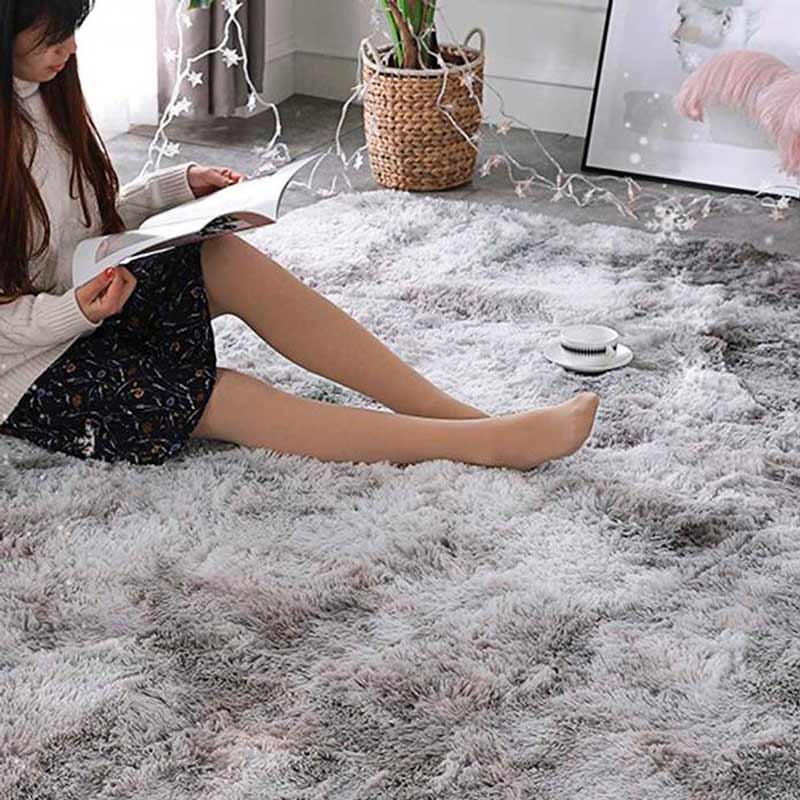 Tapete Decorativo Afelpado Motley 110cm x 60cm de Fibra Larga Ultra Suave y Caliente Ideal para Sala recamara
