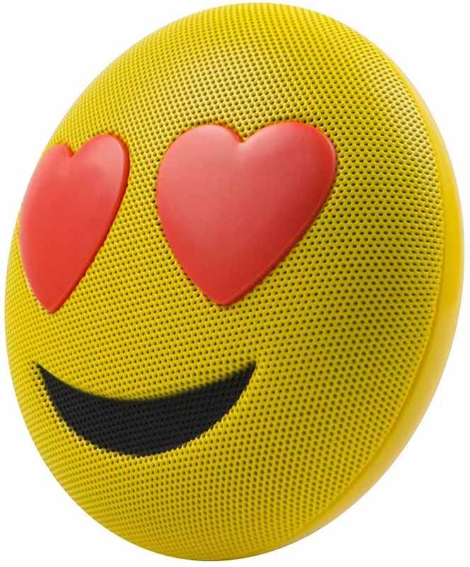 Bocina Bluetooth Portátil Recargable Emoji Amarillo