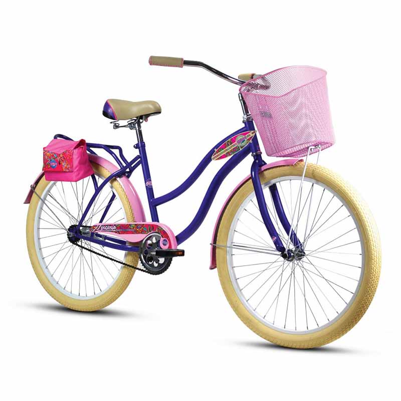 Bicicleta Rodada 26 Mercurio Cruiser Dama Morado 2020