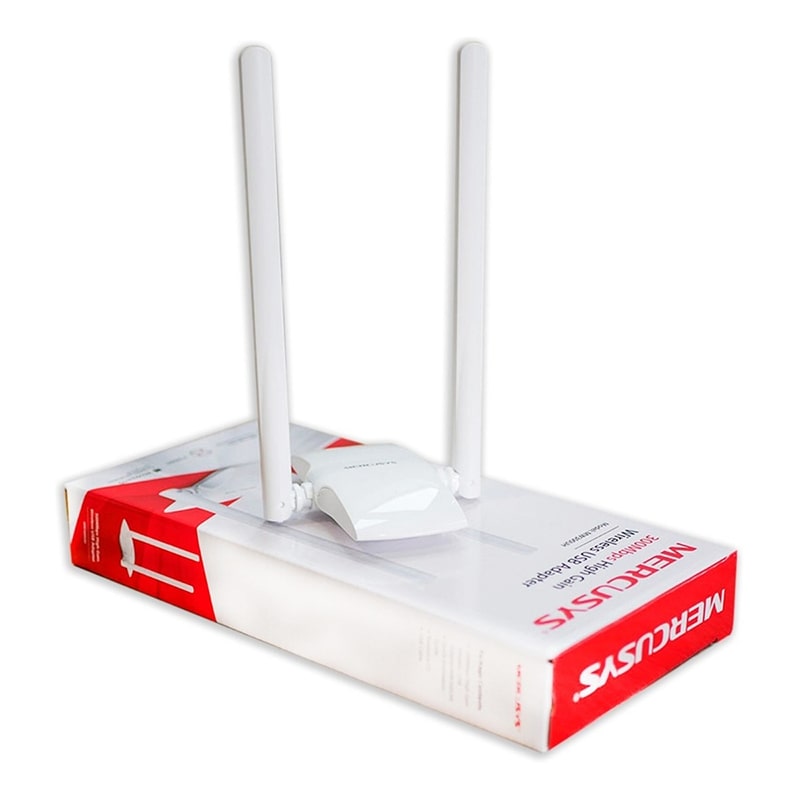 Antena Wifi Mercusys 2.4ghz Usb Rompemuros 300mbps Hasta 30 Metros