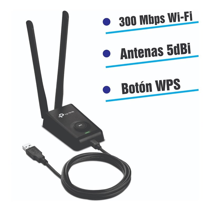 Antena De Red Wifi Tp-link Usb 2 Antenas Desmontables 5dbi