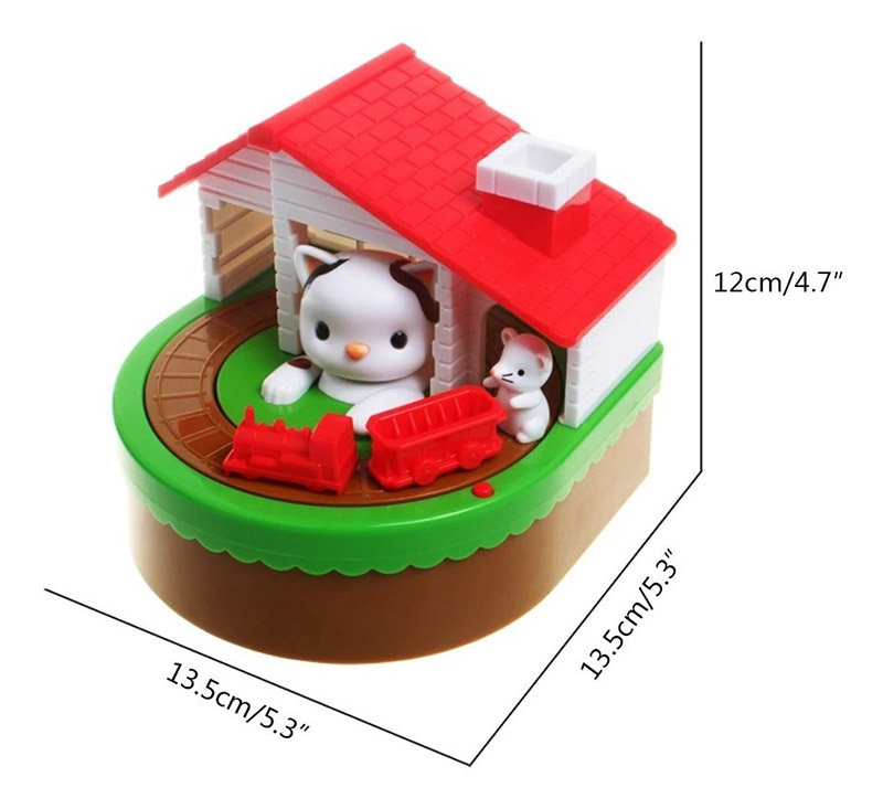 Alcancía Caja Gato Roba Monedas Gato Con Sonido Hermosa