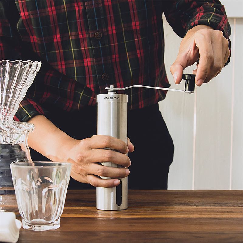 Molino de Café Manual Filtro Acero Inoxidable 3 Pz Redlemon