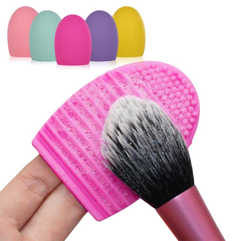 3 Limpia Lava Brochas Maquillaje Brushegg Limpiador Silicon