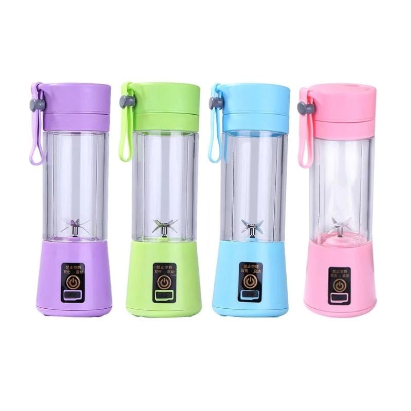 Mini Licuadora Batidora Portátil, LBP, con Vaso 380ml (12.8oz), para Jugos o Batidos, Recargable USB, 23cm (9in) -Morado