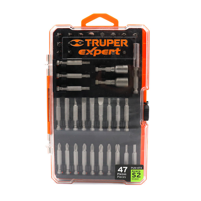Puntas Desarmador Juego De 47 Puntas 1`` Y 2`` Truper 11895