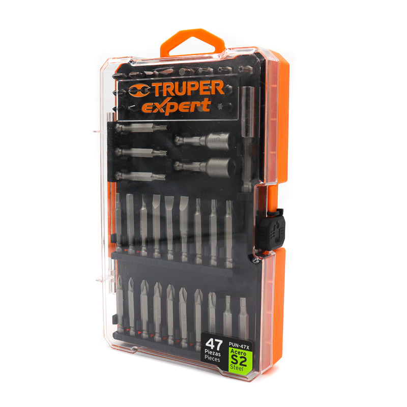Puntas Desarmador Juego De 47 Puntas 1`` Y 2`` Truper 11895