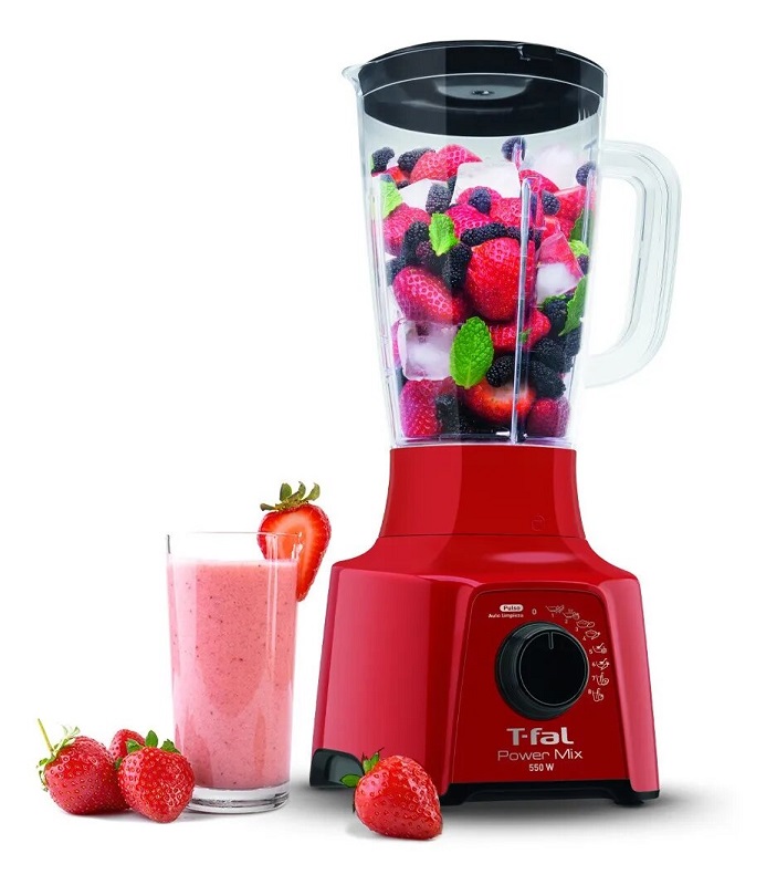 Licuadora T-Fal LN2885MX Power Mix Vaso de Plástico 8 Velocidades Rojo