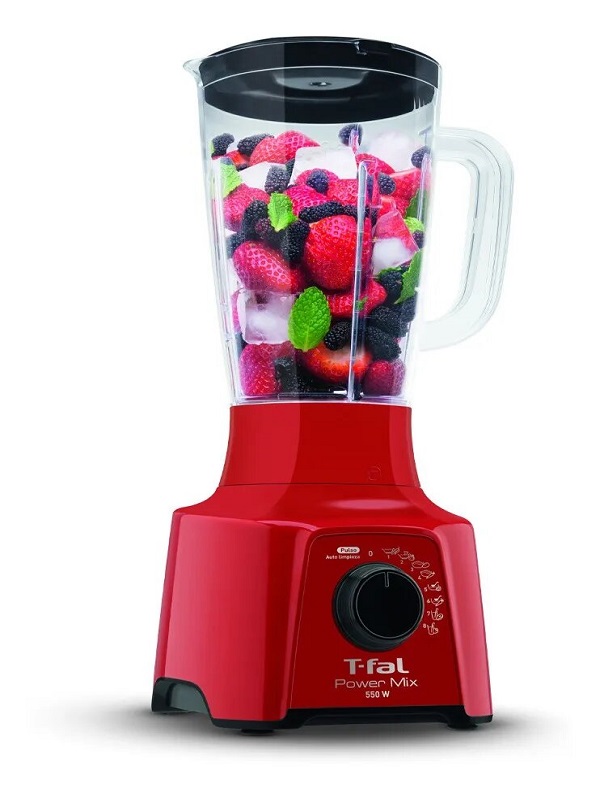 Licuadora T-Fal LN2885MX Power Mix Vaso de Plástico 8 Velocidades Rojo
