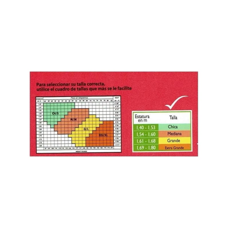 Medias de suave compresión 11 a 16 mm/Hg clásica Preven-t