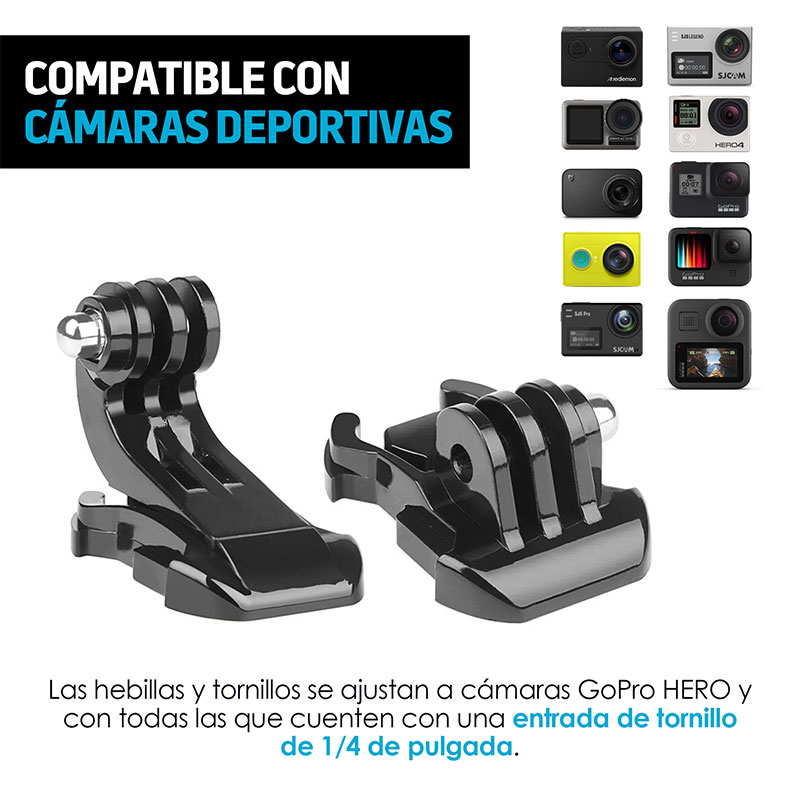 Redlemon Accesorios para Cámara de Deportiva 53 en 1 con Maletín para Transportar, Compatible con GoPro. Incluye Tripié, Selfie Stick, Soporte para Casco, Bicicleta, Correa de Muñeca, Arnés y más
