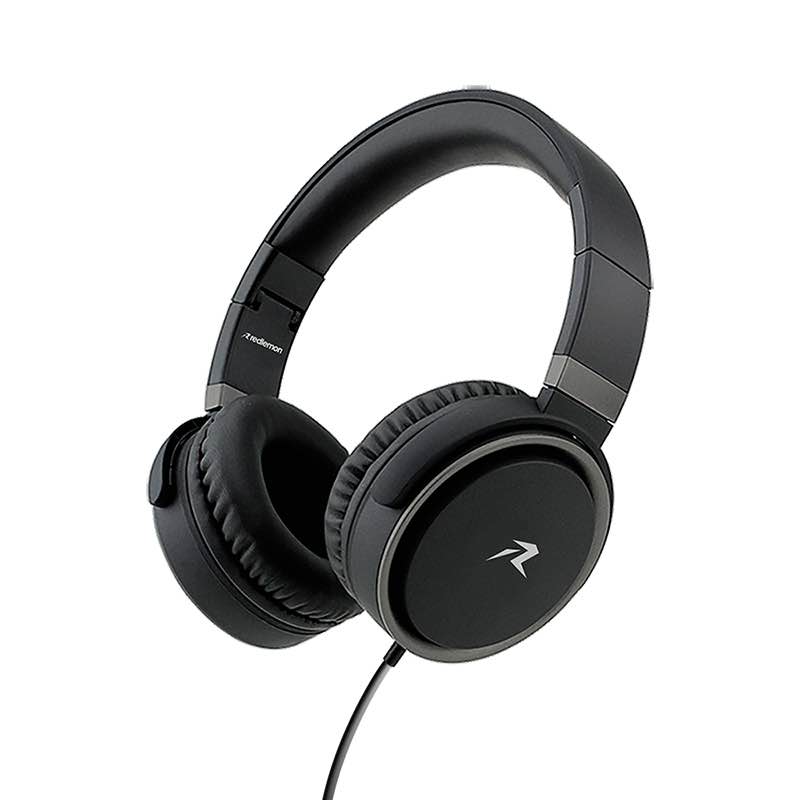 Redlemon Audífonos tipo Diadema Over-Ear Plegables, Sonido High Definition, Manos Libres, Cable Auxiliar 3.5mm, con Aislamiento de Ruido Externo