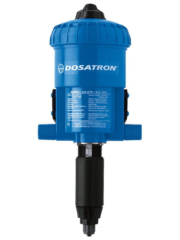 Dosificador proporcional marca Dosatron Modelo D25RE5AFII.