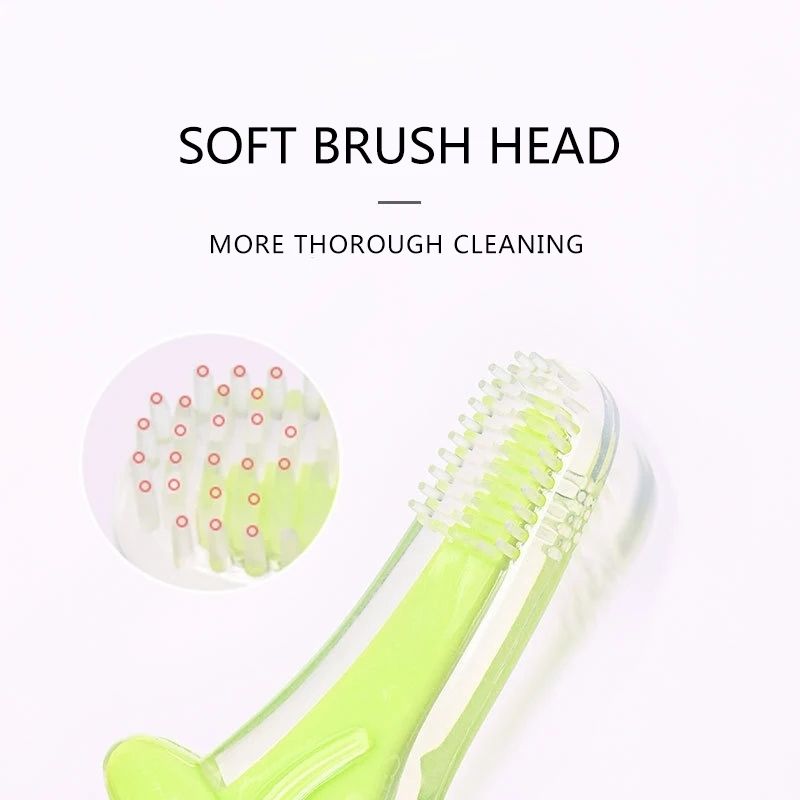 Mordedera con Cepillo de Dientes para Bebé, LBP, Diseño Manzana, Silicona Suave, 10.5cm (4in) -Amarillo