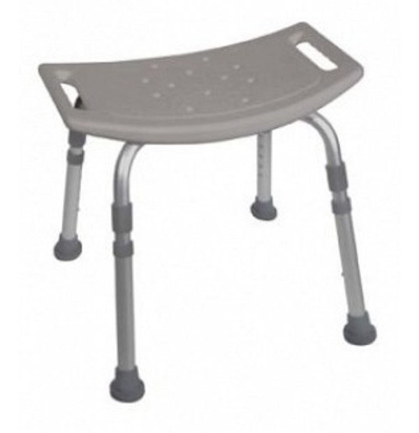 Silla Ducha Baño Respaldo Aluminio Altura Ajustable Drive 12202KD