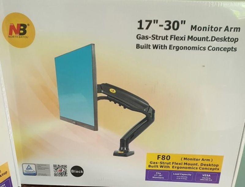 Soporte de Escritorio North Bayou NB F80 para monitores de 17" a 30"