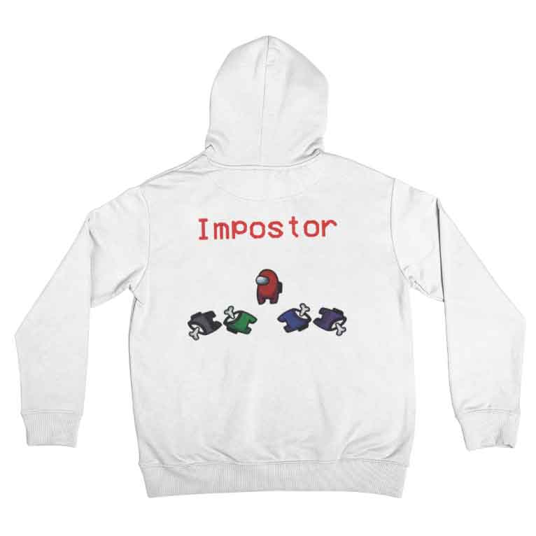 Sudadera Among Us Impostor Rojo Quien Fue