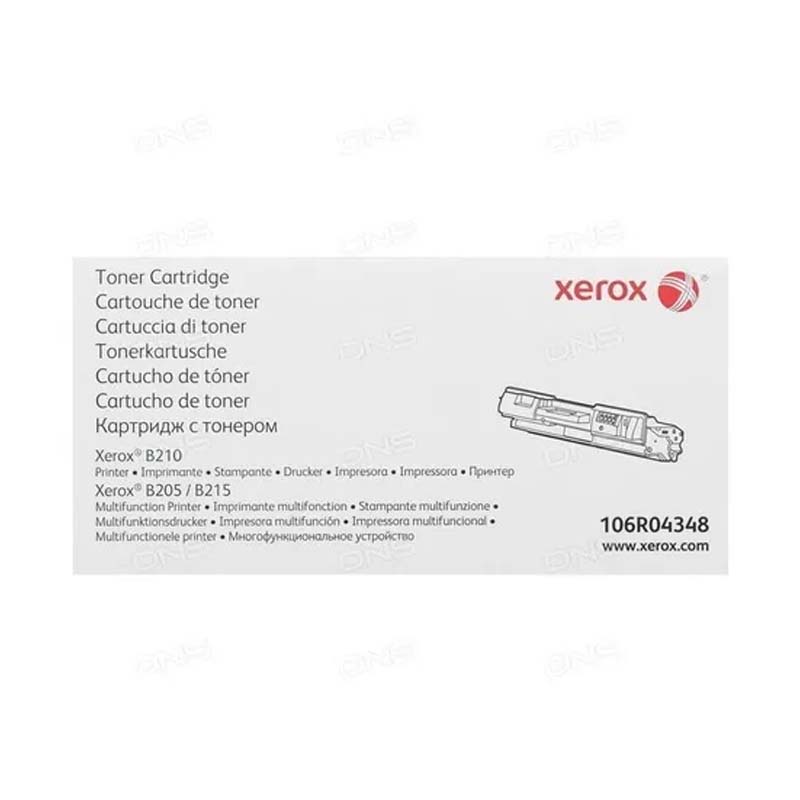 TONER XEROX NEGRO 106R04348 B205 B210 B215 3,000 PAGINAS RENDIMIENTO ESTANDAR