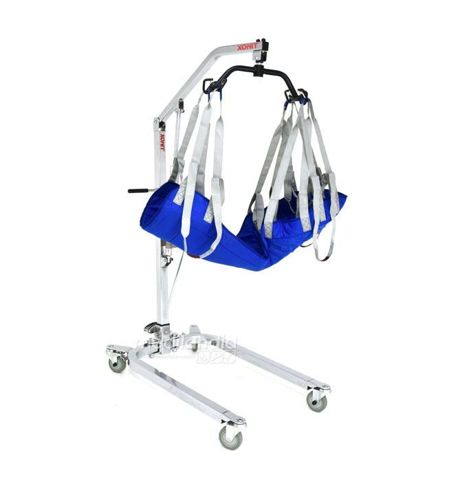 Grua para paciente enfermos y discapacitado, acero de carbono cromado, 182 Kg. XONIT