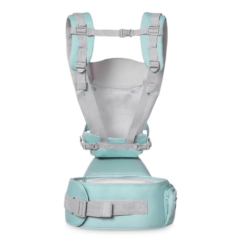 Cangurera Portabebe Ergonomica Canguro Mochila Porta Bebe Asiento Infantil Para Nino O Nina Color Verde