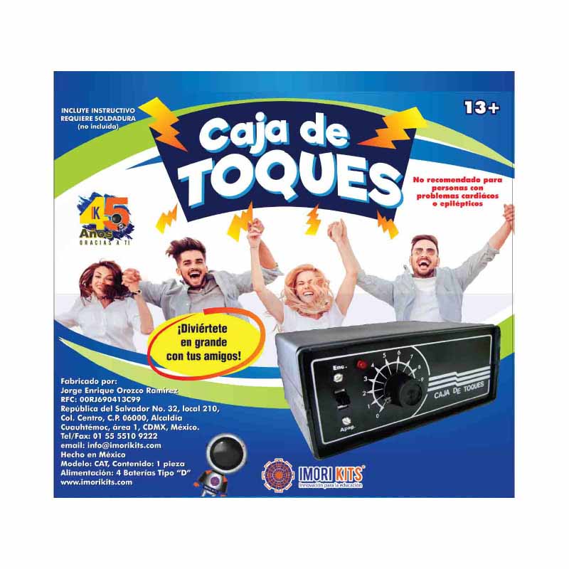 CAJA DE TOQUES PARA ARMAR **(REQUIERE CAUTIN Y SOLDADURA PARA ARMAR, NO INCLUIDA)