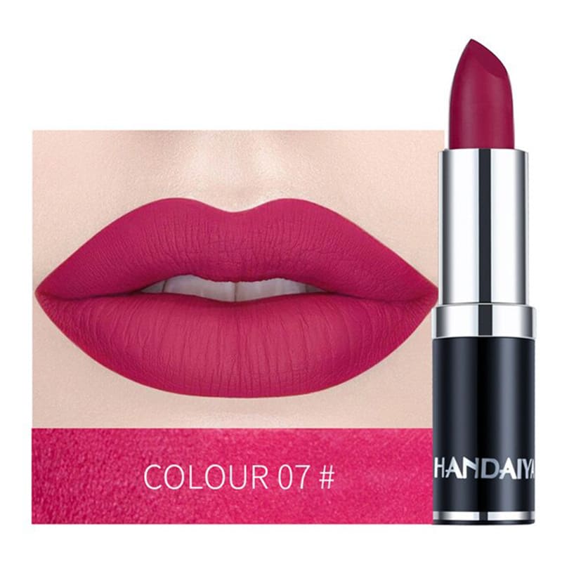 Lápiz Labial Mate Waterproof Velvet Lip Stick - Fucsia