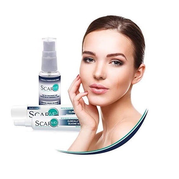Scar Md Spray, Desvanecedor De Cicatrices Con Silicona, Piel