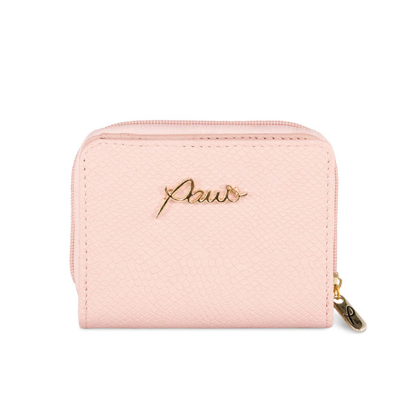 CARTERA KALI COLOR ROSA TEXTURA REPTIL 