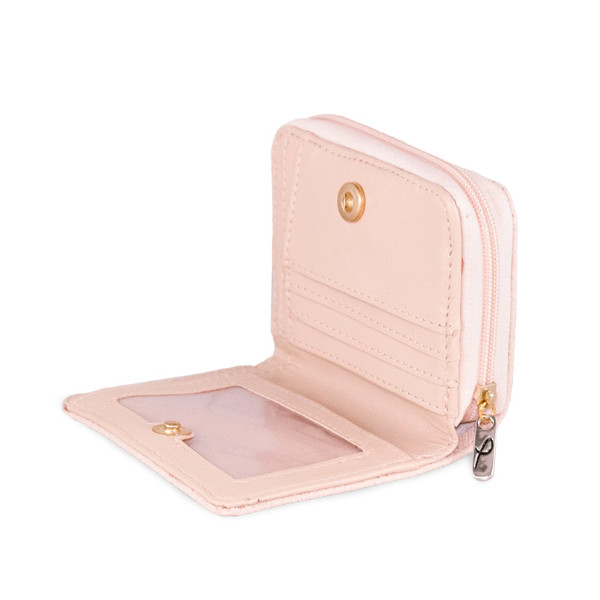 CARTERA KALI COLOR ROSA TEXTURA REPTIL 