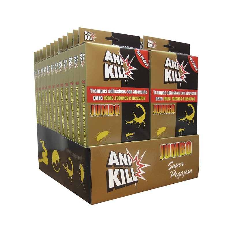 48 Trampas Jumbo Gel Adhesivo P/Rata/Ratón Rata Ani Kill