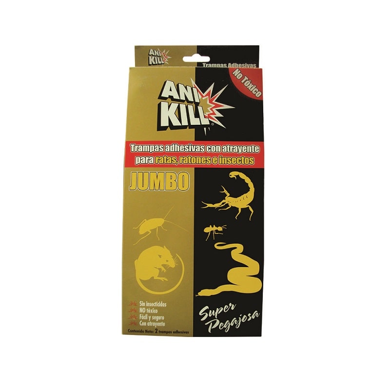 48 Trampas Jumbo Gel Adhesivo P/Rata/Ratón Rata Ani Kill