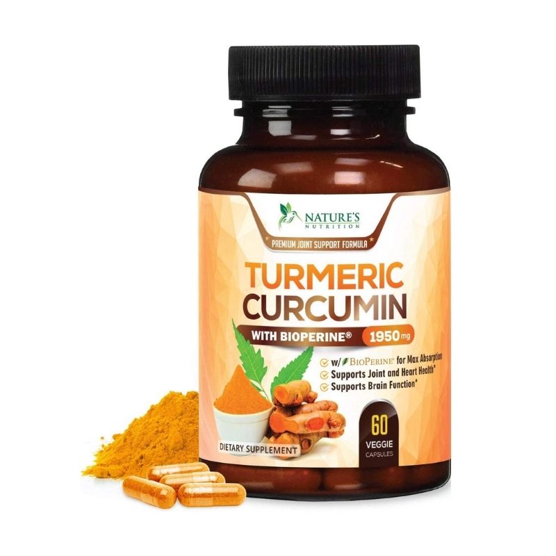 Curmina de Cúrcuma con Bioperina 1950mg 60caps Nature's Nutrition