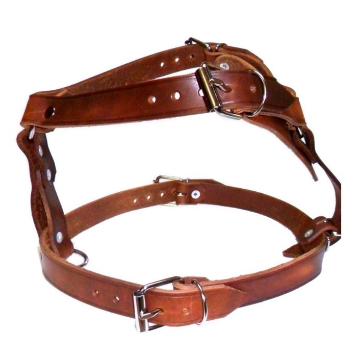 Pechera de piel para perro grande