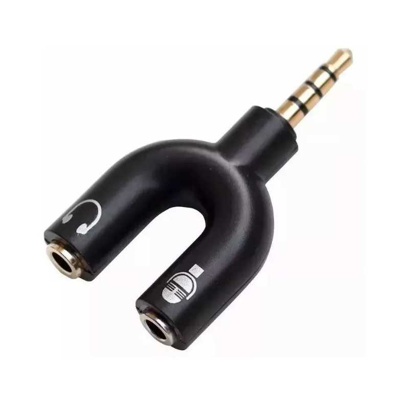 Adaptador Divisor Auxiliar 3.5mm Gadgets & fun para audífonos y micrófono Adaptador splitter