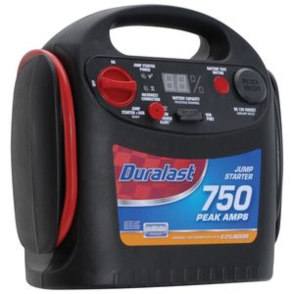 Arrancador De Autos Portatil De Baterias Duralast 750 Amperes