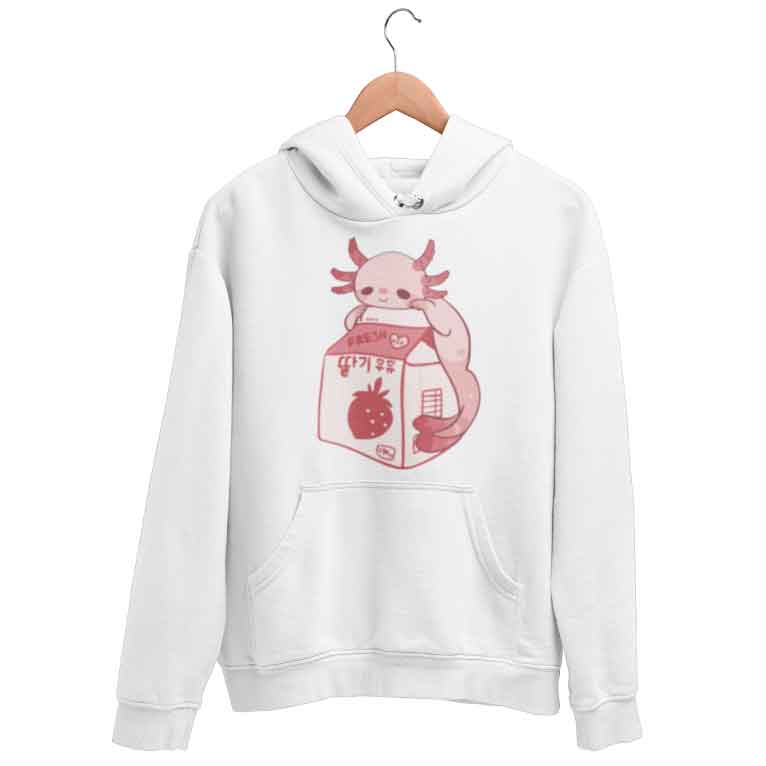 Sudadera Hoodie Axolotl Ajolote Mexicano Cute Lindo