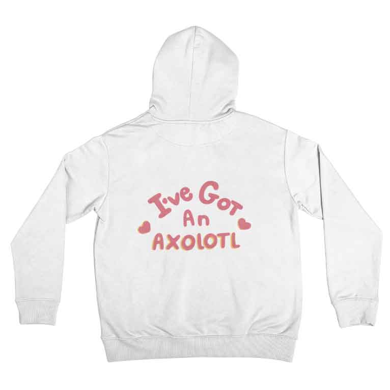 Sudadera Hoodie Axolotl Ajolote Mexicano Cute Lindo