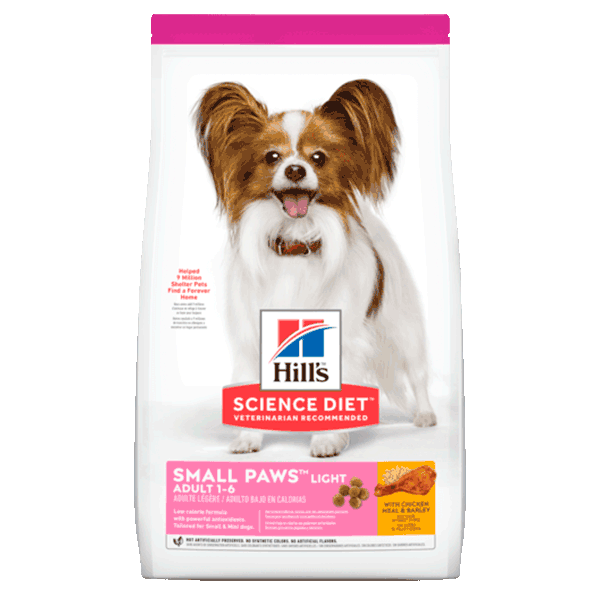 Hills Science diet Alimento para Perro Adulto Razas Pequeñas y Mini Light 2 Kg