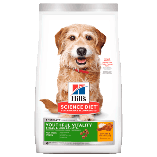 Hills Science Diet Alimento para Perro A7+ Youthful Vitality Small Bites 5.7 Kg