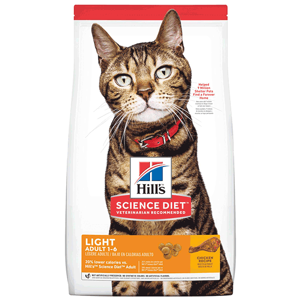 Hills Science diet Alimento para Gato Adulto Light 7.3 Kg