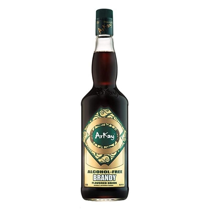 Bebida Arkay Sabor Brandy Sin Alcohol - Botella De 1 L