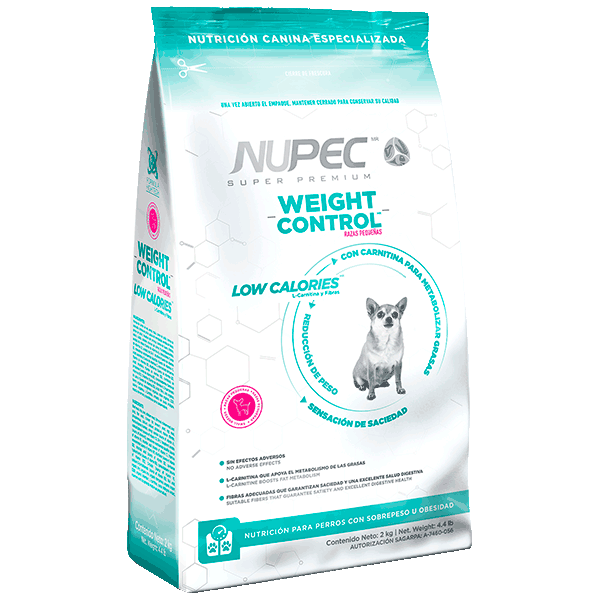 Nupec Alimento para Perro Razas Pequeñas Control de peso 8 Kg