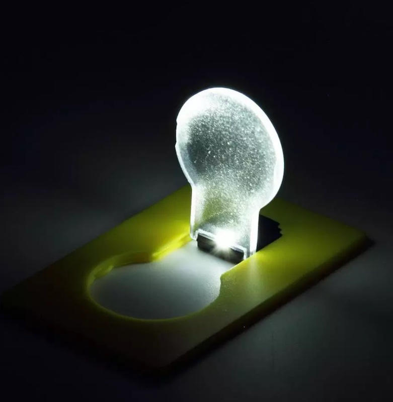 TARJETA LED LUMINOSA ( PAQ DE 4 ) FORMA DE FOCO