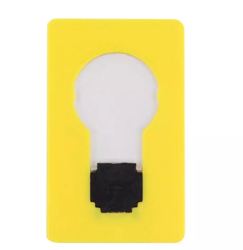 TARJETA LED LUMINOSA ( PAQ DE 4 ) FORMA DE FOCO