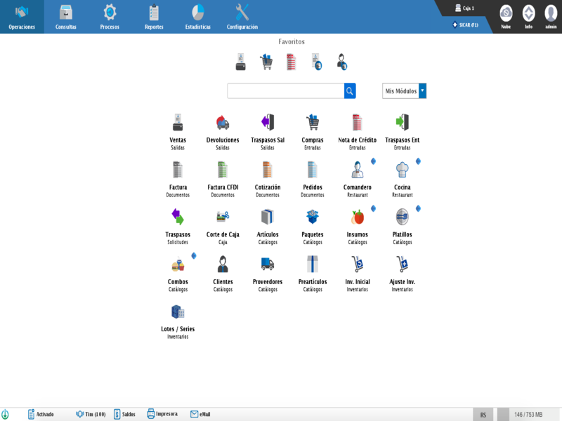 PUNTO DE VENTA | LICENCIA | SOFTWARE | TIPO TERMINAL |SICAR®	