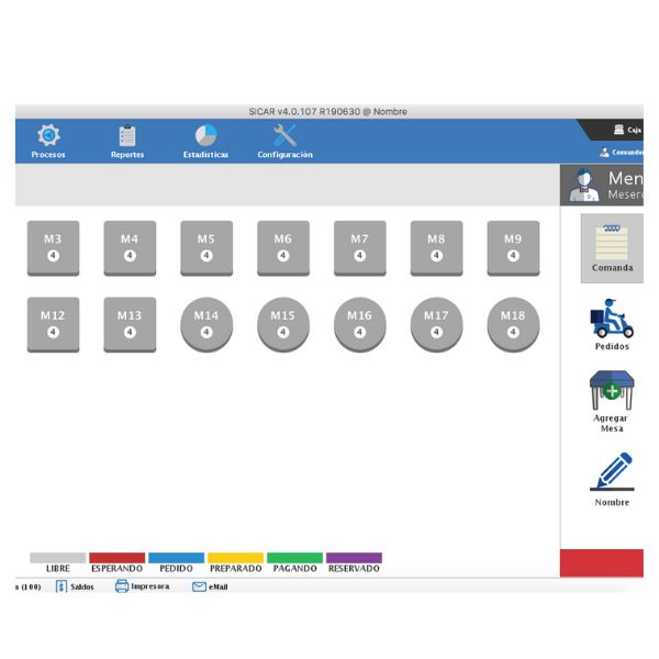 PUNTO DE VENTA | LICENCIA PARA RESTAURANTE | SOFTWARE | TIPO SERVIDOR |SICAR®	