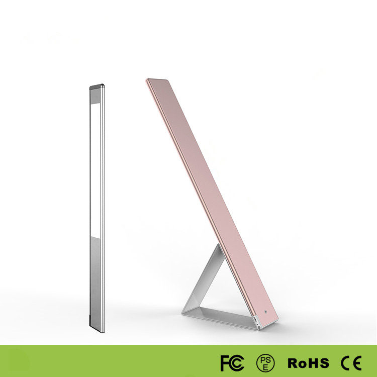 LAMPARA PLANA DE LED,COLOR ROSA, CON BASE MAGNETICA 