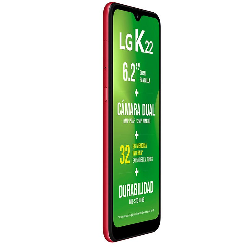 Celular LG LTE LM-K200HM K22 Color ROJO Telcel