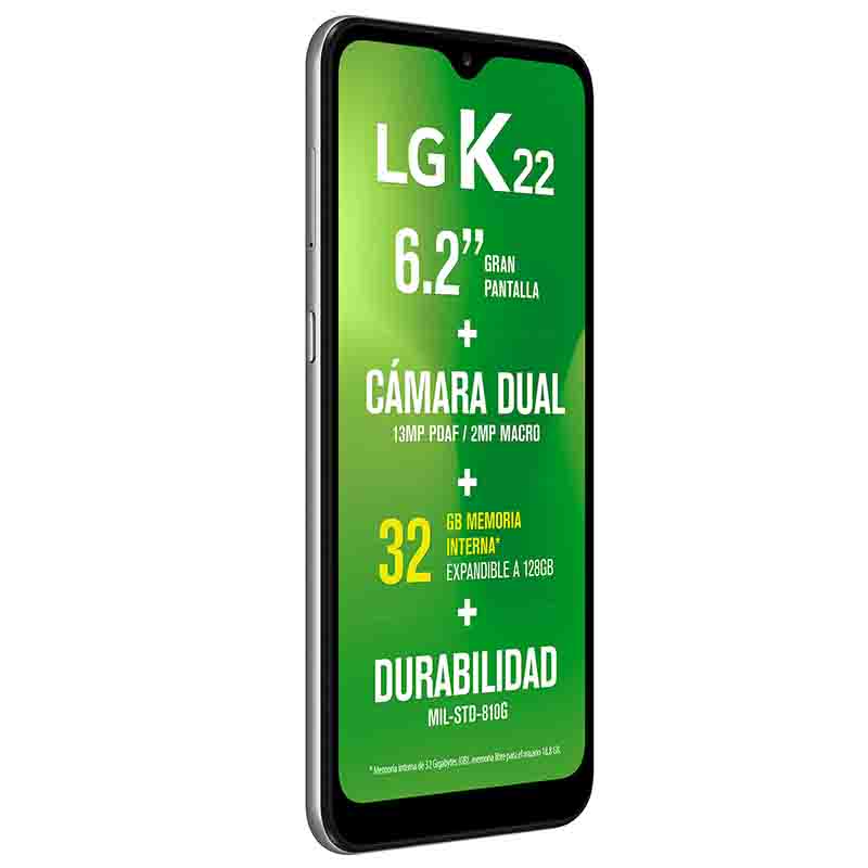 Celular LG LTE LM-K200HM K22 Color GRIS Telcel